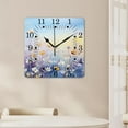 thumbnail image 4 of 16 Inch Wall Clock Battery Operated Square Clock for Office, Kitchen, Outdoor, Living Room,Dandelion Flower Field Watercolor Floral Painting Plant Creative, 4 of 4