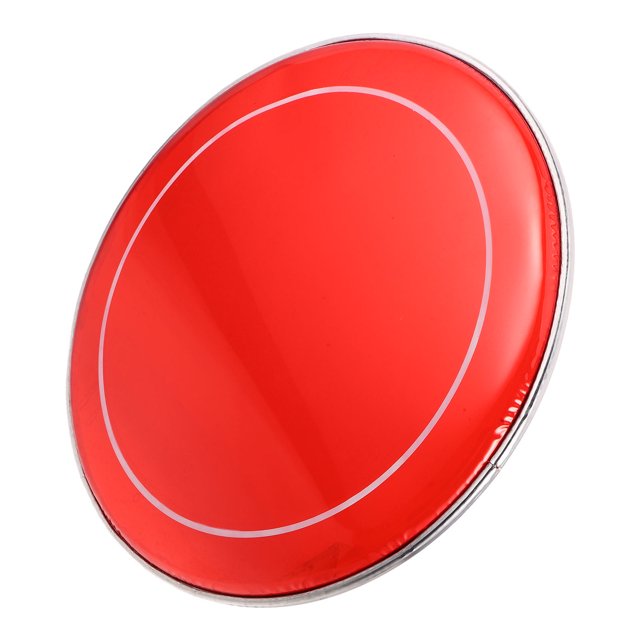 Houderco Cabezal Profesional Rojo Doble Capa Para Percusión Ideal Para Estudios Y Escenarios