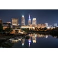 thumbnail image 3 of Cleveland, Ohio, Cleveland Skyline at Night with Terminal Tower, Photography A-92984 (100% Cotton Canvas Reusable Tote Bag), 3 of 3