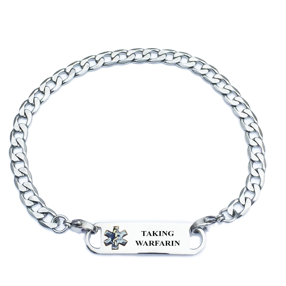 Medical Alert ID Bracelet for Women on Warfarin with Jordan Ubuy