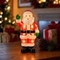 thumbnail image 7 of Lypsnake Lighted Blow Mold Santa Christmas Decoration, Warm Light Up Santa Figurine, Classic Holiday Decor for Outdoor Indoor Yard Porch Home Display, 7 of 7