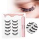 thumbnail image 3 of Ensemble de faux cils magnétiques, pince à épiler pour eye-liner liquide, outils de maquillage pour cils (#035), 3 of 4