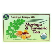 Organic Moringa Turmeric Tea for Health and Wellness in 28 tea bags