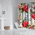 thumbnail image 3 of Waterproof Pioneer Shower Curtain 84x72 Inch Polyester Unique Colorful Floral Shower Curtain for Bathroom Hotel Home Decor with 12 Plastic Hooks, 3 of 5