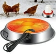 thumbnail image 4 of Hvmvliv Chicken Water Heater Chicken Water Heater for Winter, Chicken Water Warmer Base for Metal Plastic Poultry Waterer 15s Quickly Heated 10in Chicken Drinker Heated Pad for Poultry Silver, 4 of 4