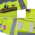 thumbnail image 5 of Toptie Class 2 High Visibility Mesh Safety Vest With 9 Pockets and Reflective Strips, Meets ANSI/ISEA Standards, 5 of 7