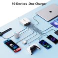 thumbnail image 4 of Estación de carga MGRNPONY USB C de 10 puertos, 320 W, GaN III PD, 65 W, 4 of 6