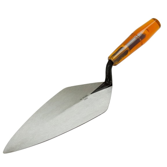 Kraft RO1416-12 W. Rose Narrow London Brick Trowel with Plastic Handle,12"