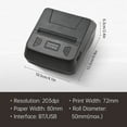 thumbnail image 4 of Bisofice Imprimante d'Étiquettes, Imprimante Compatible 1 Magasin d'Étiquettes avec Bt Thermique Compatible avec Android/ios/windows Imprimante de Factures Imprimante d'Étiquettes Commande Petit Mobile avec 1 Rouleau de Restaurant Sans Fil Bt, 4 of 6