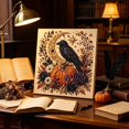 thumbnail image 3 of Halloween Pearl Art DIY Kit,3D Textured Pearls Diamond Painting Crafts,Halloween Home Decor Wall Art Painting Kit(Crow), 3 of 6