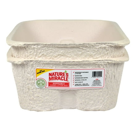 Nature's Miracle Disposable Litter Box, Jumbo, 2 Count