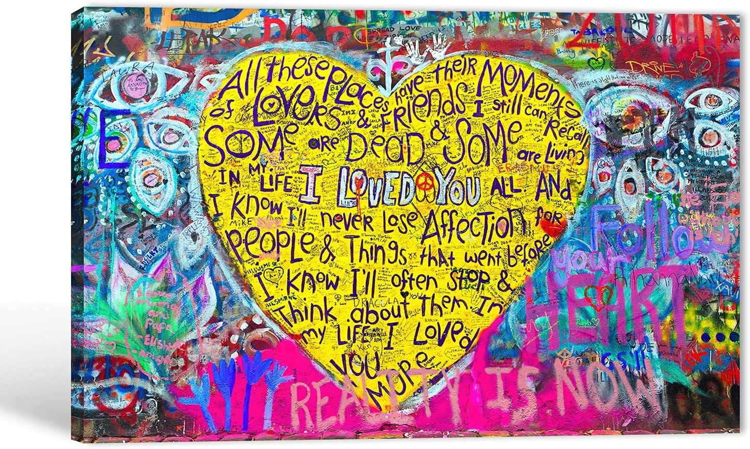 Graffiti Canvas Wall Art,Banksy Canvas Wall Art,Modern Banksy Street