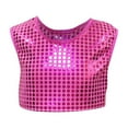 thumbnail image 4 of Cethrio Kids Girls Tank Tops, Summer 2025 Dancewear Performance Sleeveless Tops Hot Pink Size 3-8 T, 4 of 4
