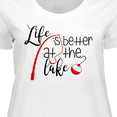 thumbnail image 4 of Inktastic Life is Better at the Lake Fishing Pole with Bobber Women's Plus Size T-Shirt, 4 of 5