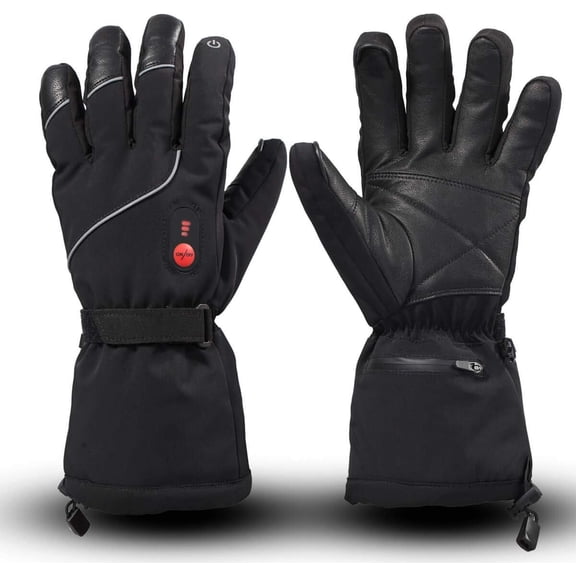 Heated Gloves Electric Rechargeable Battery Men Women 7.4V Heating Gloves Winter Ski Motorcycle Work Snowboarding Hunting Hiking Camping Walking