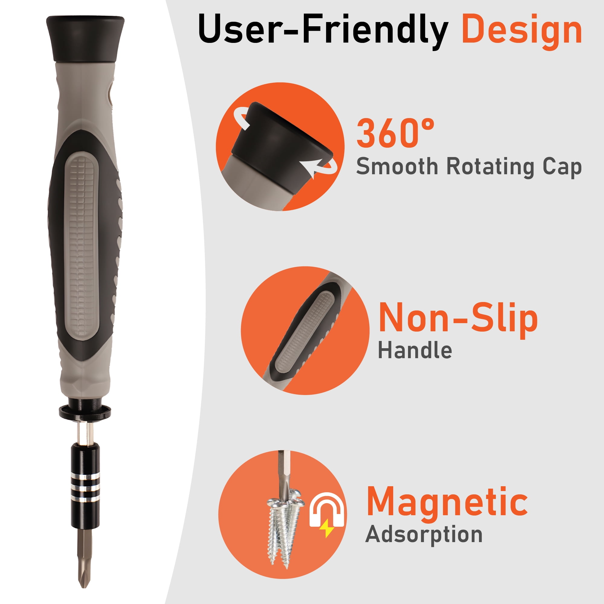 130-in-1 Precision Screwdriver Set, Magnetic Repair Tool Kit with 117 S2 Bits, Flexible Shaft & Ergonomic Handle for Student Electronics, Laptops, Phones, Watches & DIY Projects