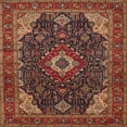 thumbnail image 1 of Ahgly Company Machine Washable Indoor Square Traditional Saffron Red Area Rugs, 9' Square, 1 of 7