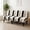 Black, variant on Eurhowing Armless Sofa Cover, Fuzzy Plush Non-Slip Futon Slipcover, Fall Winter Thick Sofa Bed Furniture Protector, Loveseat, Black