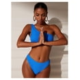 thumbnail image 3 of Bikini Sets for Women High Waisted 2 Piece Bestselling Swimsuit Ribbed One Shoulder Tummy Control Bathing Suit 2026, 3 of 4