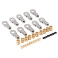 thumbnail image 1 of Ounissouiy Soporte de cabeza de bola de 10 piezas, extremo de varilla de enlace de junta de Material Premium CNC, práctico para instalar piezas Kits de construcción modelo, 1 of 6
