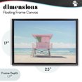 thumbnail image 4 of Stupell Industries Contemporary Miami Beach Lifeguard Station Black Floating Frame Canvas Art, 25 x 17, by Creative Studio, 4 of 8