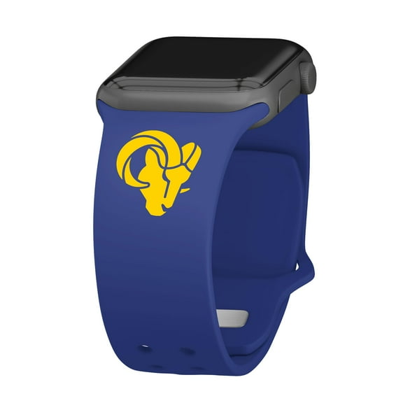 Royal Los Angeles Rams Logo Silicone Apple Watch Band