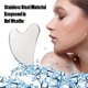 thumbnail image 5 of Gua Sha facial de acero inoxidable 304 con forma de corazón para el cuerpo Piedra Gua Sha, Gua Sha de metal para reducir las bolsas de los ojos, reafirmar el rostro, el cuello y las herramientas para, 5 of 5