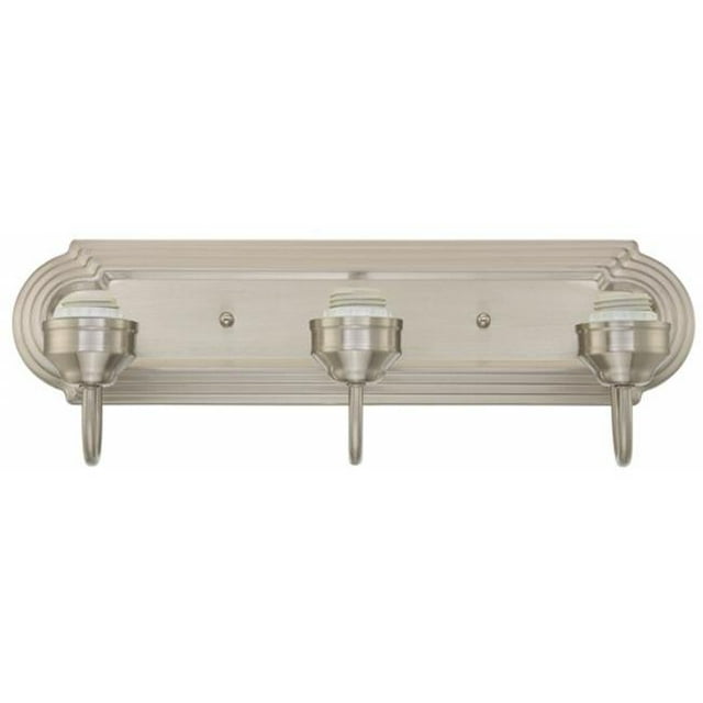 Three Light Brushed Nickel Interior Wall Fixture