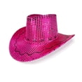 thumbnail image 4 of Slccxzc Sparkly Sequin Cowboy Hat Glitter Cowgirl Hat for Party and Disco for Halloween and Christmas Party, 4 of 7