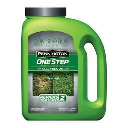 Pennington Seed One Step Complete Tall Fescue Dense Shade Seed, Mulch & Fertilizer 5 lb.