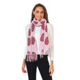thumbnail image 2 of FORMRS Womens Scarf Winter Soft Long Big Warm Shawls Wrap Tassel Scarves, Cartoon Strawberry, 2 of 9