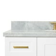 thumbnail image 5 of Ariel Taylor 49 In. Rectangle Sink Vanity With Carrara White Marble Countertop In White, 5 of 10