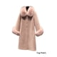 thumbnail image 2 of Jumpingount Abrigo de piel artificial Ligero Mezclas de lana para mujer Abrigo largo Transpirable Amigable con la piel Chaqueta de invierno lavable Prendas Abrigos y chamarras Rosado L Jumpingount  AP013647-02, 2 of 6