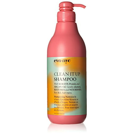 Restores & Nourishes Clean It Up Shampoo for All Hair Types 33.8oz by Eva