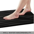 thumbnail image 4 of 1 Piece Swirls Design Embossed Solid Color Memory Foam Soft Bathroom Rug Set Non-Slip PVC Backing, 4 of 5