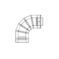 thumbnail image 2 of Rheem 3 in. x 5 in. 90-Degree Elbow Stainless Steel Concentric Venting for Mid Efficiency Tankless Gas Water Heaters, 2 of 2