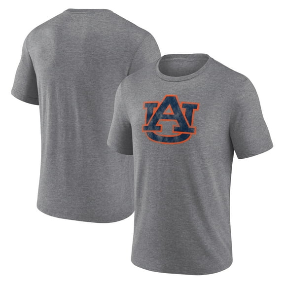 Men's Heather Gray Auburn Tigers Classic Primary Tri-Blend T-Shirt