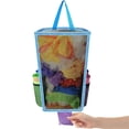 thumbnail image 1 of Hanging Breathable Plastic Grid Garbage Bag Blue, 1 of 5