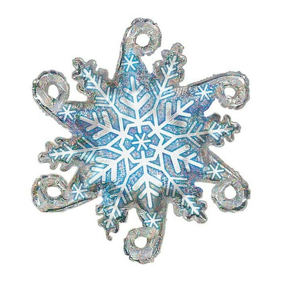 Burton & Burton 38" Linky Snowflake Blue & Balloon