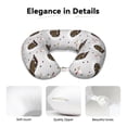thumbnail image 4 of KLL Cute Swan Pattern Memory Foam Cervical Neck Pillow Versatile U-Shaped Pillows for Home/Office/Camping/Travelling/Soft Washable Cover, 4 of 8