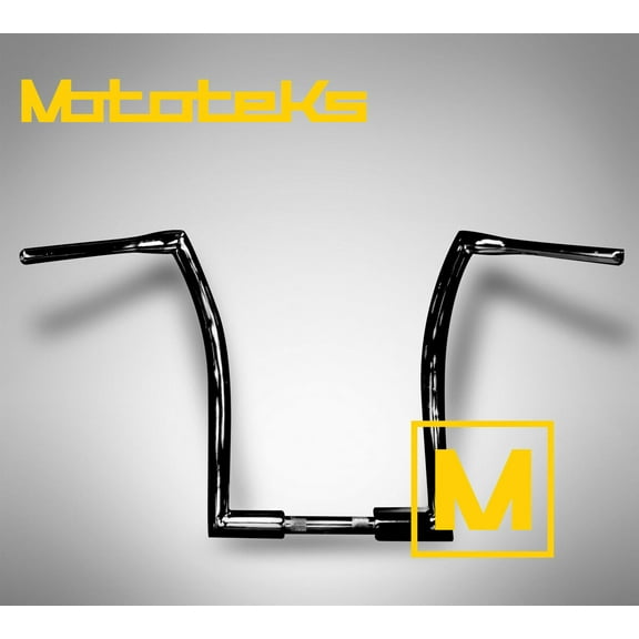 14" APE HANGER BARS BLACK HANDLEBARS FAT 1-1/2" DNA MONSTER BARS FOR HARLEY