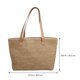thumbnail image 3 of 1 bolso de paja de verano, bolso de hombro tejido de gran capacidad, bonito bolso de mano para mujer., 3 of 5