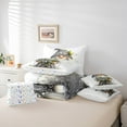thumbnail image 4 of Erosebridal Cute Gnome Bedding Sets Twin Size,Floral Flower Comforter Sets with Sheets,White Green Bed in a Bag Twin size,Ultra Soft Botanical Room Decoration,Reversible,7pcs, 4 of 6