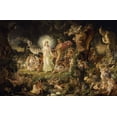 thumbnail image 2 of Paton, Joseph Noel 18x13 White Modern Wood Framed Museum Art Print Titled - The Quarrel of Oberon and Titania, 2 of 4