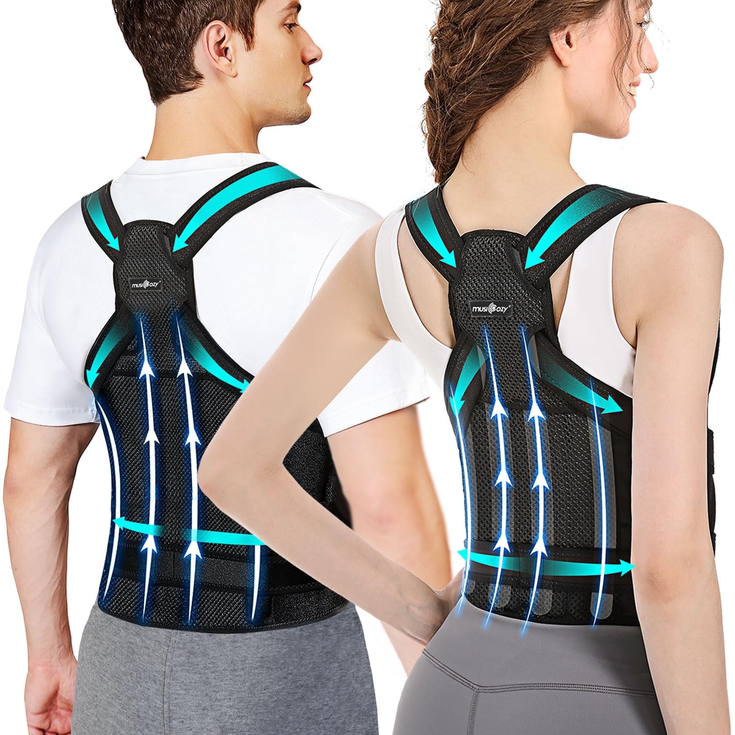 Wellco Extra Large Unisex Magnetic Posture Corrector Back Brace for Back  Pain Relief UMBBXL - The Home Depot