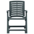 thumbnail image 2 of vidaXL Garden Chairs 4 pcs Plastic Green, 2 of 5