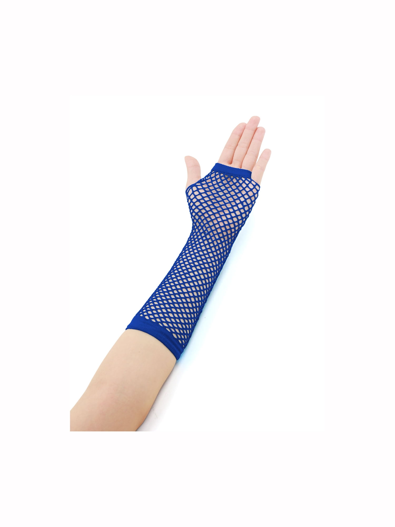 Women Elbow Length Fingerless Gloves 2 Pairs Royal Blue Walmart Canada