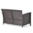thumbnail image 6 of 4 - Piece Outdoor Seating Set | Great for Entertaining in Any Outdoor Area | PE Rattan, Iron and Waterproof Fabric Design | Improve Outdoor Ambiance, 6 of 7