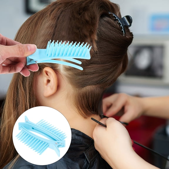 LOLIPPYY 2-Pack Hair Sectioning Clips with Comb for Salon and Professional Hair Styling Tools