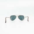 thumbnail image 4 of RB-Hip Hop-sunglasses RB8125 Titanium Aviator Sunglasses Gray Blue and Gold OS, 4 of 5